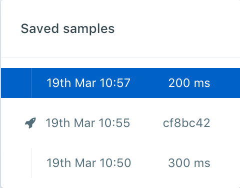 Deploy markers in samples list